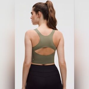 NWT Lululemon Fast and Free Tank Top Light Size Large Women's Baeleaf Green